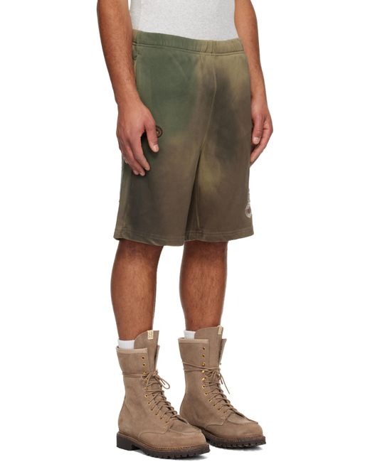Aape By A Bathing Ape Multicolor Khaki Main Sweat Shorts for men
