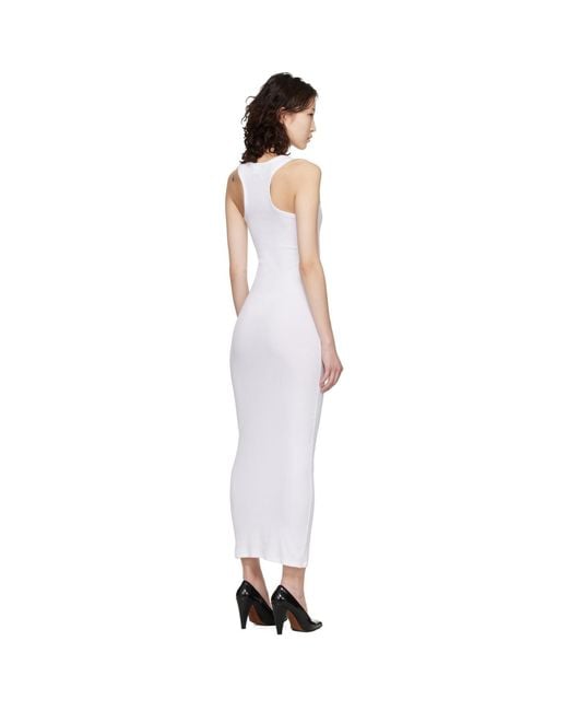 Vetements Black Cross Logo Tank Top Midi Dress