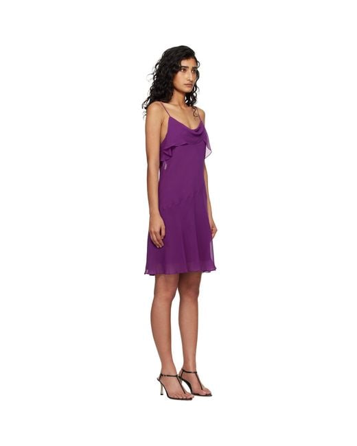 Acne Multicolor Silk Minidress