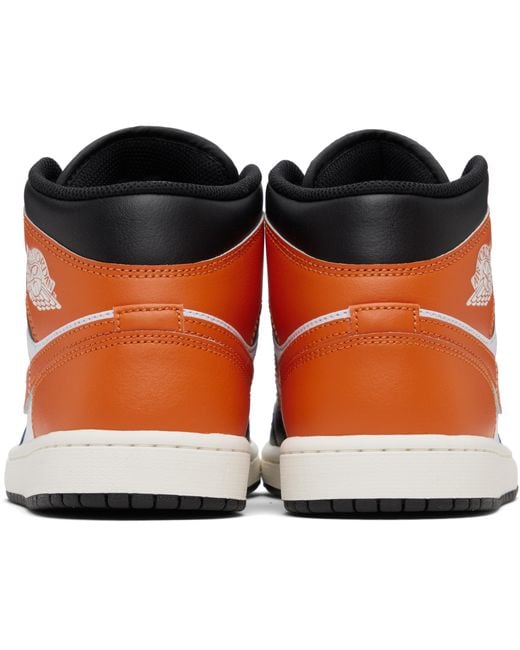 Nike Black Air Jordan 1 Mid Sneakers for men