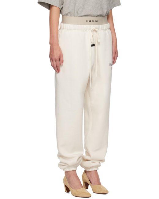 Fear Of God White Off- Essentials Sweatpants