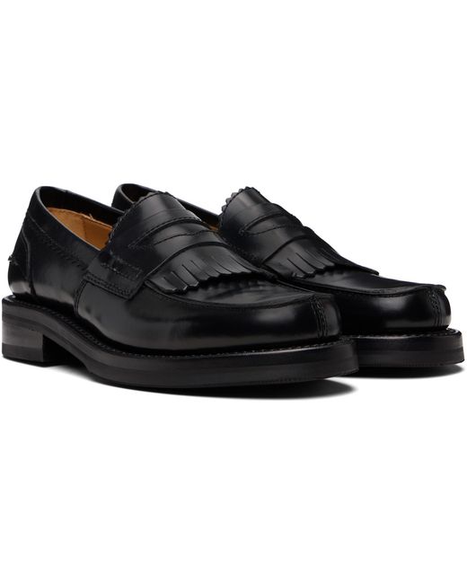Our Legacy Black Leather Loafers for men