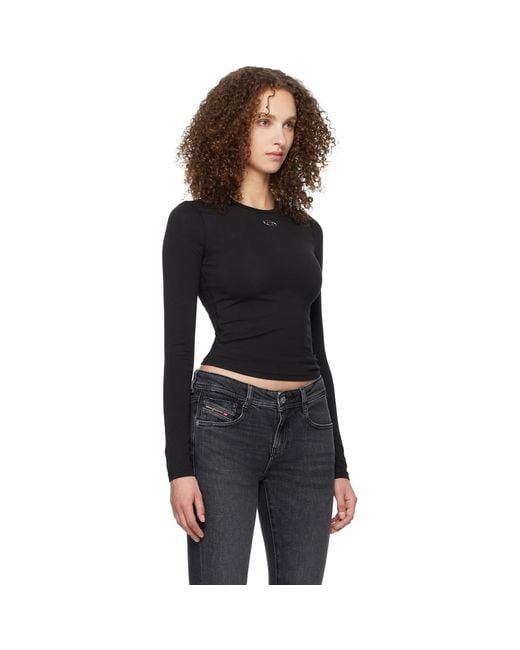 DIESEL Black T-Uncutieslong-Ls-Od T-Shirt