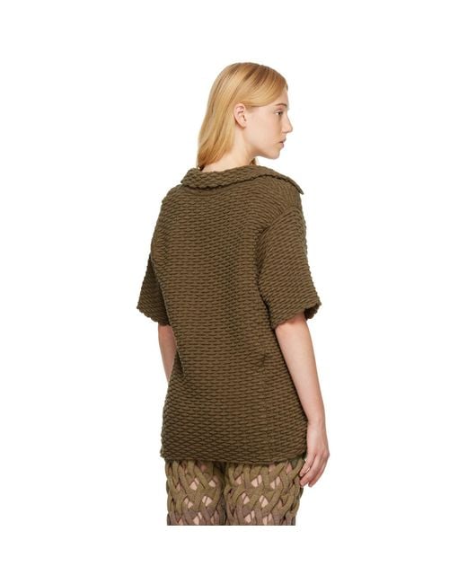 Isa Boulder Brown Ssense Exclusive Khaki Peanut Polo