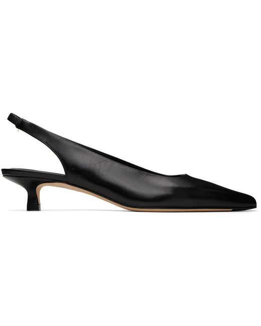 Assembly Leather Aeyde Valerie Slingback Heels in Black | Lyst