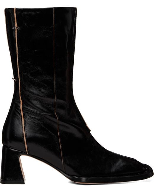 Miista Black Greer Ankle Boots