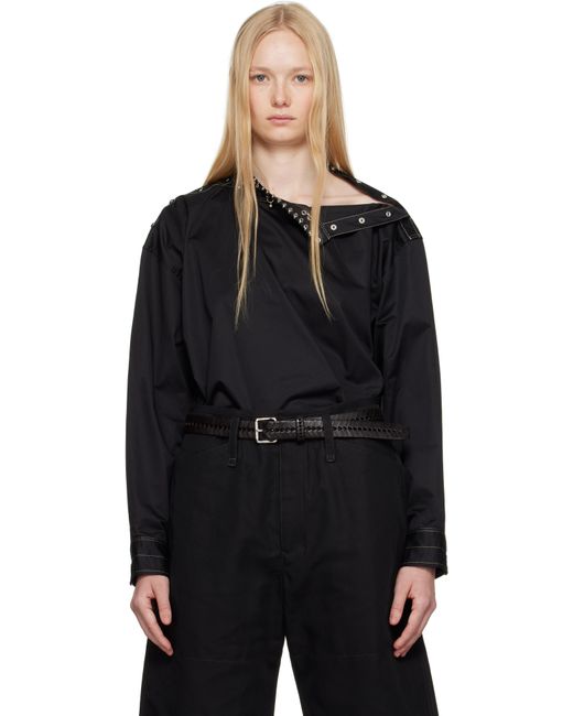 Lemaire ブラック Embellished Metal トップス Black