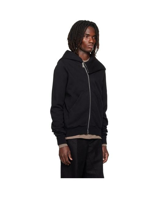 Rick Owens Black Tower Mountain Hoodie for men