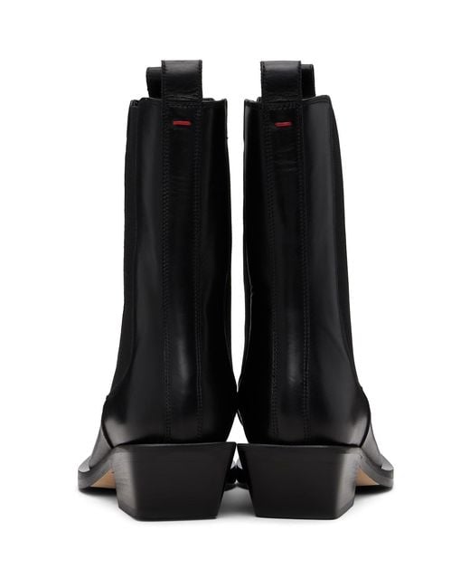 Aeyde Black Luna Chelsea Boots
