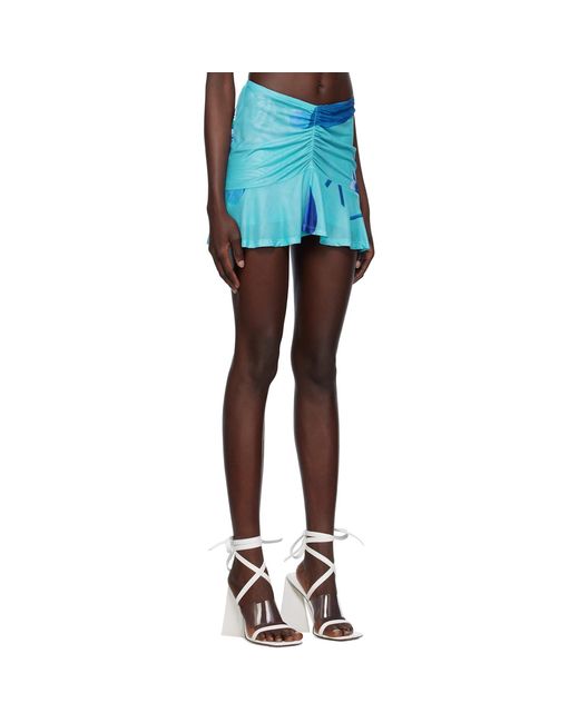 Miaou Blue Alva Miniskirt