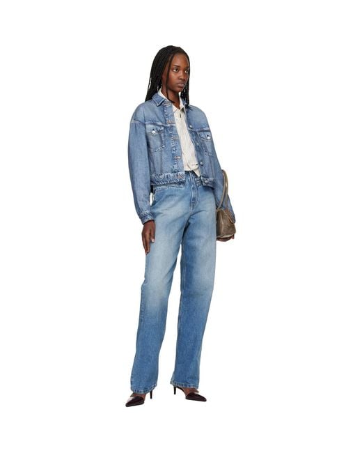 Rag & Bone Blue Miramar Trucker Jacket
