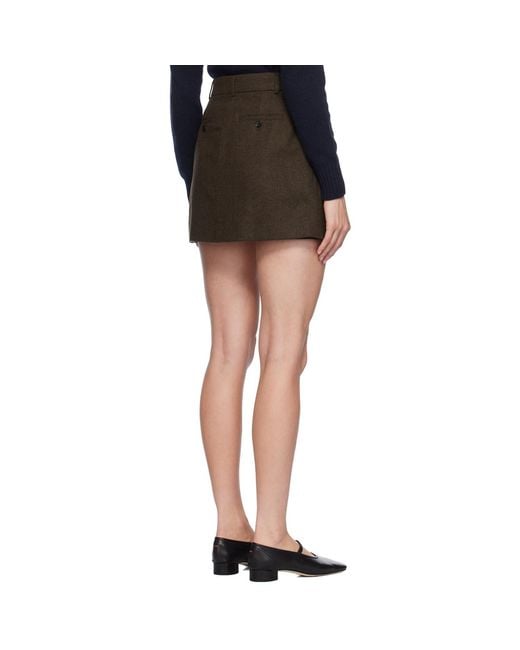 AMI Black Panels Miniskirt
