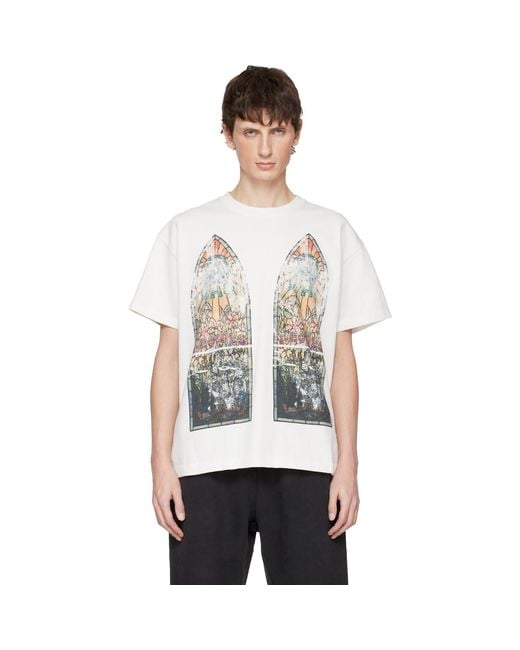 Who Decides War White Faded Jersey T-Shirt for men