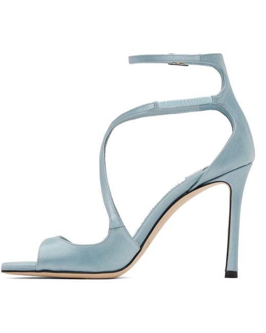 Jimmy Choo Blue Ssense Exclusive Azia 95 Heeled Sandals