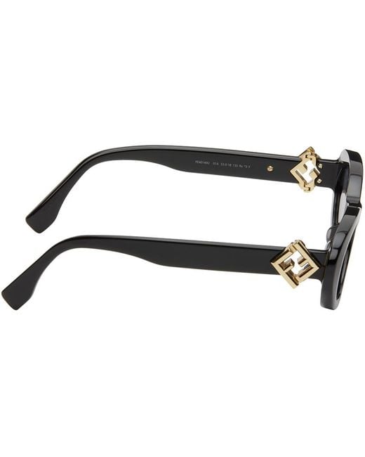 Fendi Black Ff Diamonds Sunglasses