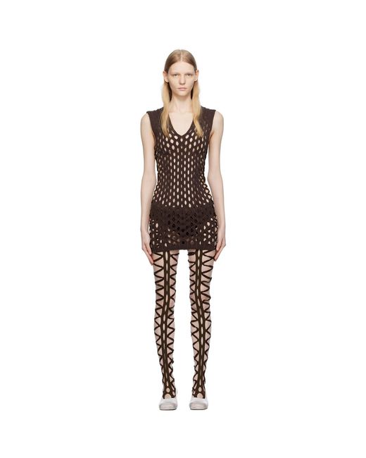 Sinéad O'Dwyer Black Squiggle Minidress