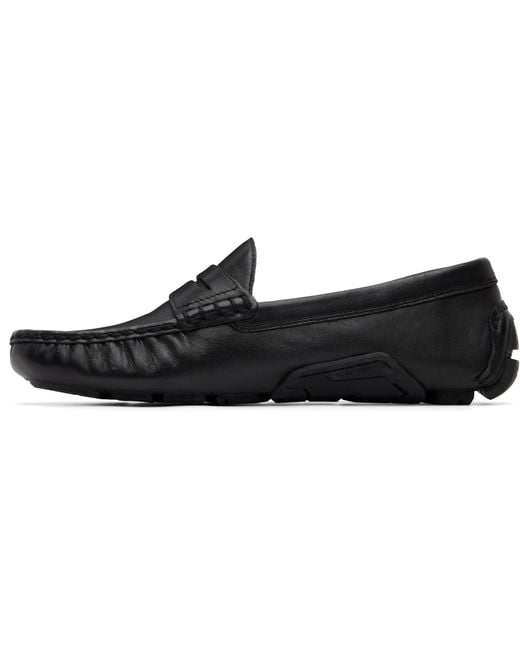 Polo Ralph Lauren Black Anders Leather Driver Loafers for men
