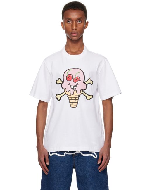 ICECREAM White Cones & Bones T-Shirt for men