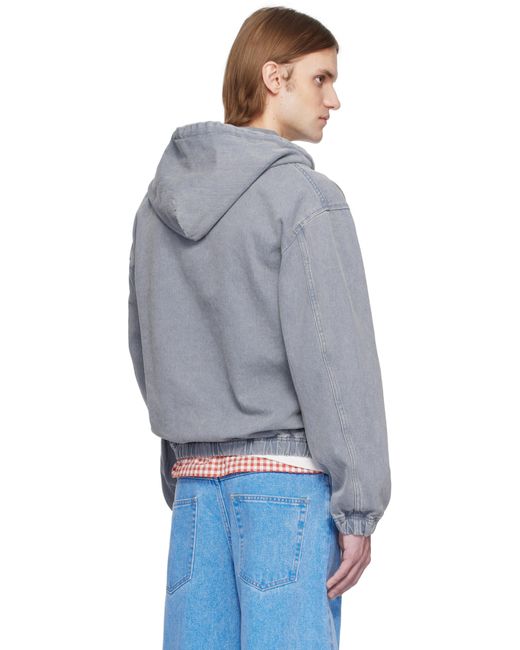 【FALLETT x LEE】Washed denim hooded zip-up★送料・関税込 FALLETT x LEE】Washed denim hooded zip-up☆送料・関税込
