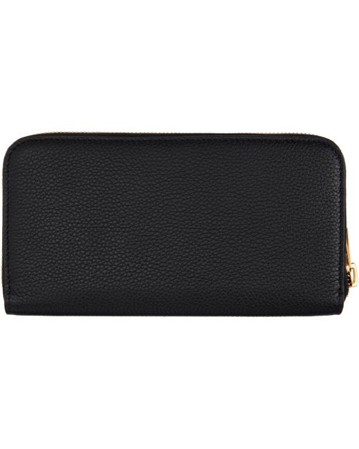メンズ Tom Ford ブラック ソフトグレインレザー トラベルウォレット Black