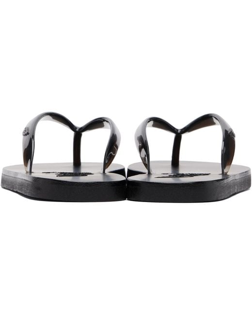 Ancient Greek Sandals Black Saionara Jelly Flip-Flops