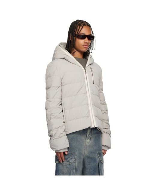 Rick Owens Multicolor Off- Concordians Quilted Down Jacket for men