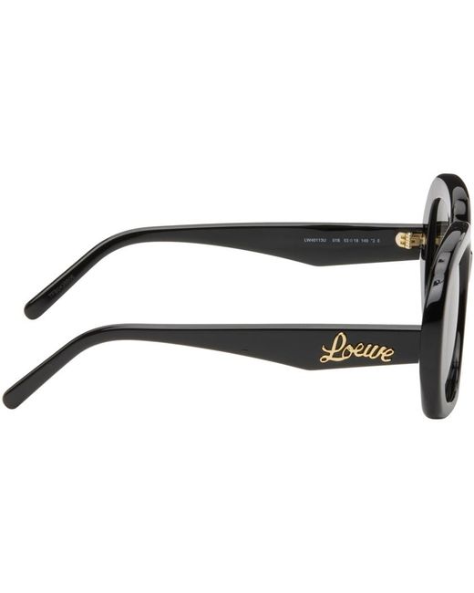 Lunettes de soleil halfmoon noires Loewe pour homme en coloris Black