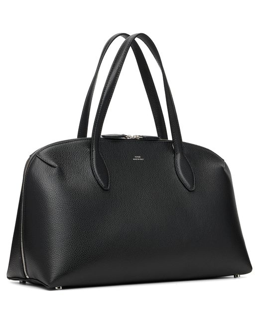 Totême Black Medium Grained-Leather Day Tote
