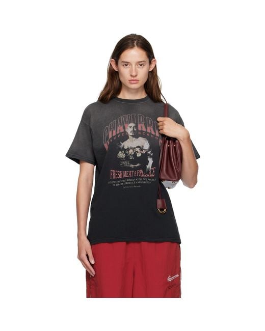 Willy Chavarria Black San Chachi Produce Easy T-shirt