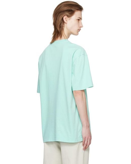 メンズ A_COLD_WALL* * ブルー Essential Tシャツ Green