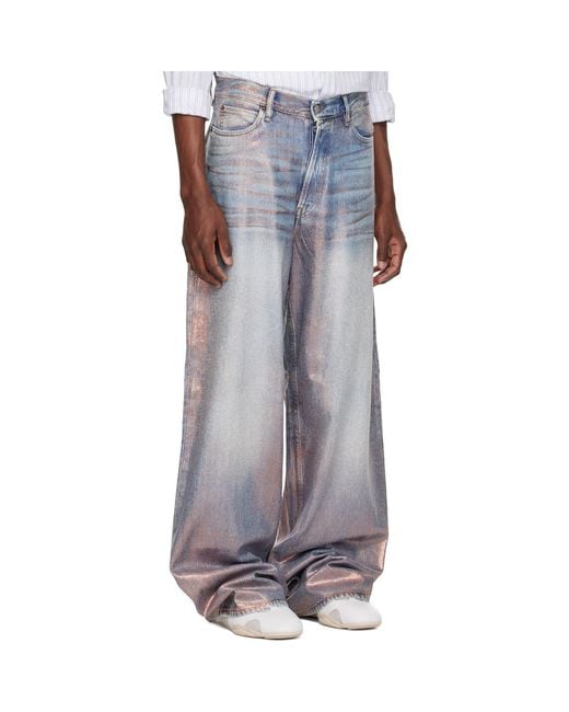 Acne Black Loose Glitter 1981 Jeans for men