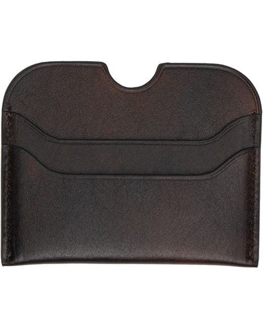 Acne Black Leather Card Holder for men