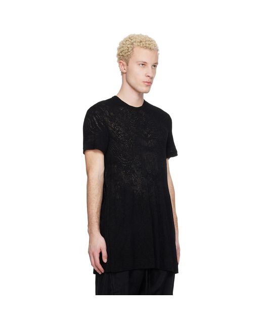 Julius Black Flare T-Shirt for men