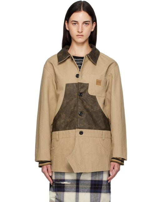 ANDERSSON BELL Natural Carpenter Shorts Inserted Coat
