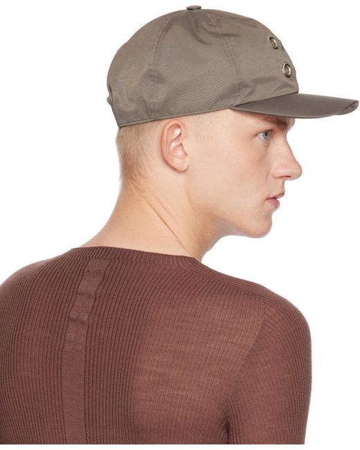 Rick Owens Brown Porterville Baseball Cap for men