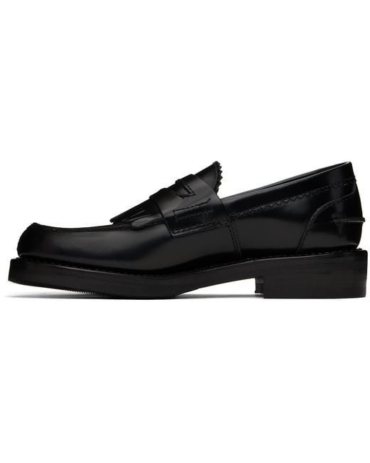 Our Legacy Black Leather Loafers for men