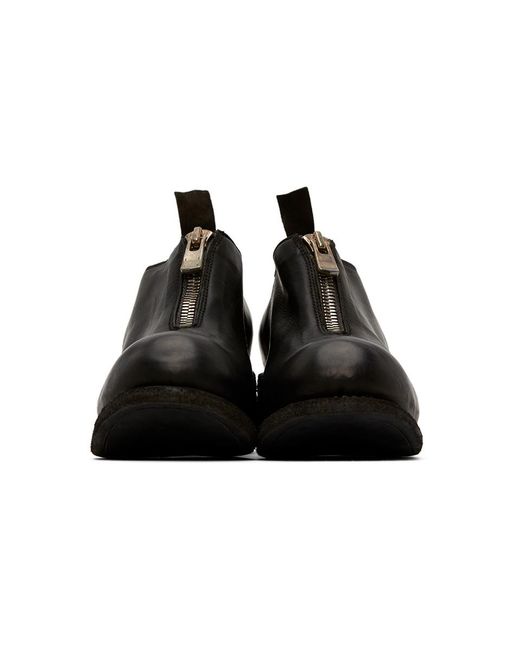 guidi front zip loafers