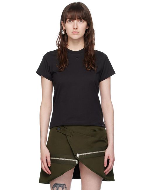 Courreges Black 'ac' T-shirt