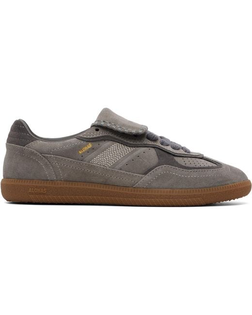 Alohas Gray Tb.490 Club Suede Leather Sneakers