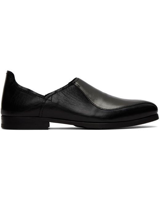 Our Legacy Black & Silver Cab Slippers for men