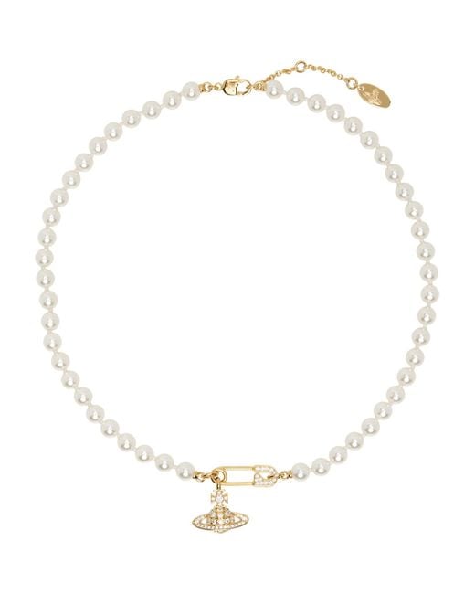 Vivienne Westwood Natural Lucrece Faux-Pearl Necklace for men