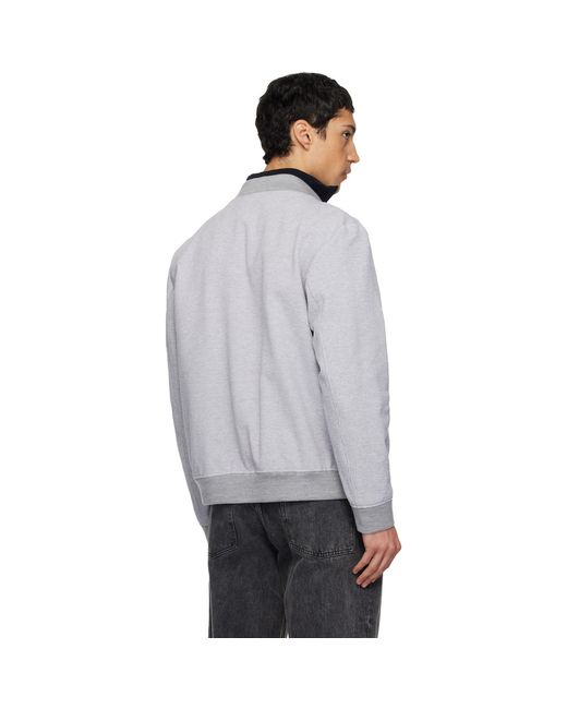 Boss Black Cotton Bomber Jacket for men