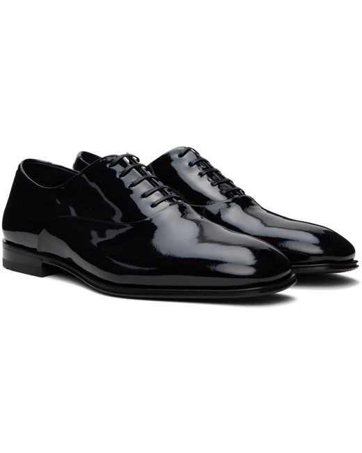 Chaussures oxford noires à laçage entrecroisé à l'intérieur Ferragamo pour homme en coloris Black
