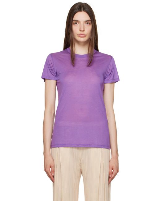 Baserange Purple Crewneck T-shirt