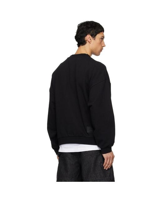we11done Black Sweatshirt for men