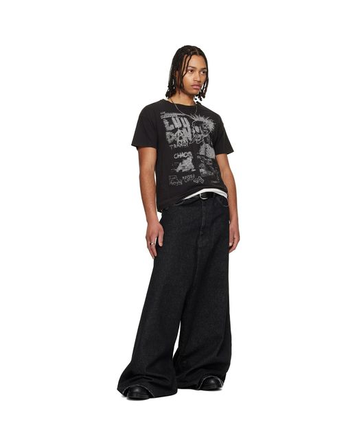 Lu'u Dan Black Thrash T-Shirt for men