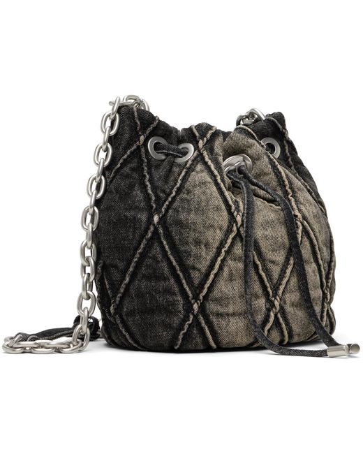 DIESEL Black Charm-D Bucket S Bag