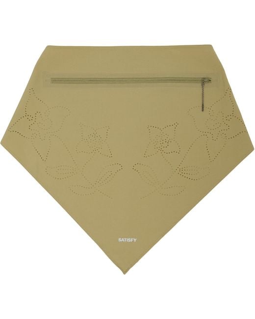 Satisfy Green Khaki Peaceshell Ice Bandana Scarf for men
