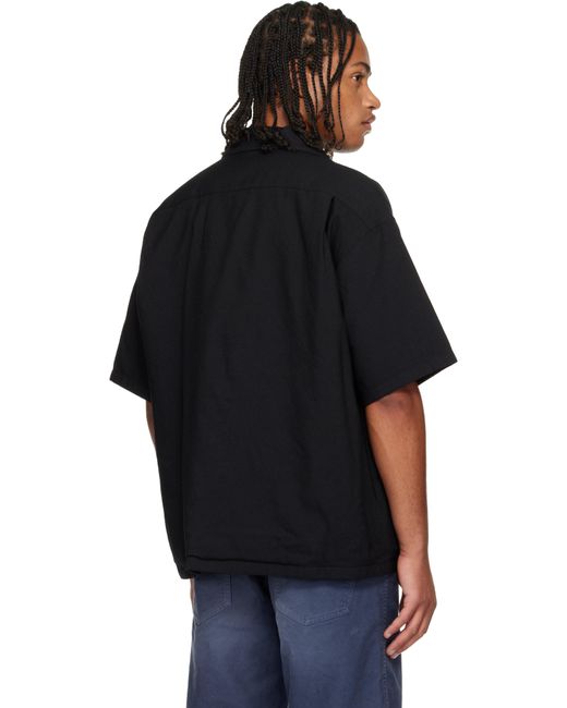 Visvim Wallis Short Sleeve Down Shirt in Black for Men | Lyst