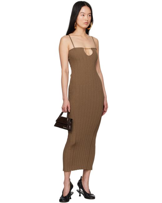 【JACQUEMUS】ブラウン La Croisiere 'The Chiquito' バッグ Tan La Croisière 'The long Chiquito with buckle' Bag by